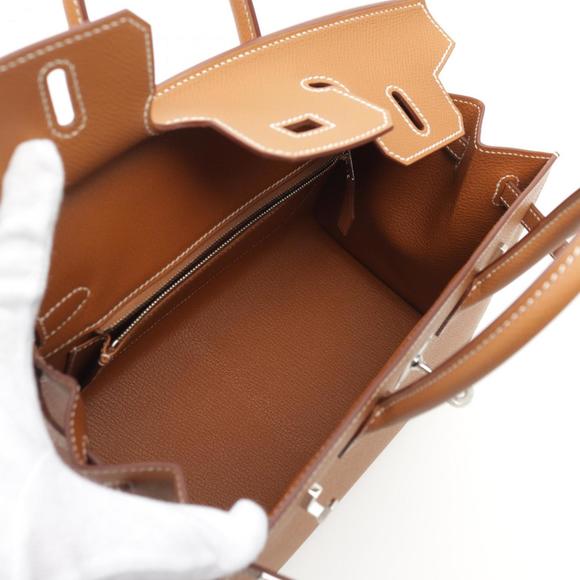 Hermes HERMES Birkin 25 Handbag Bag Epsom Leather Women's Brown - Picture 4 of 8